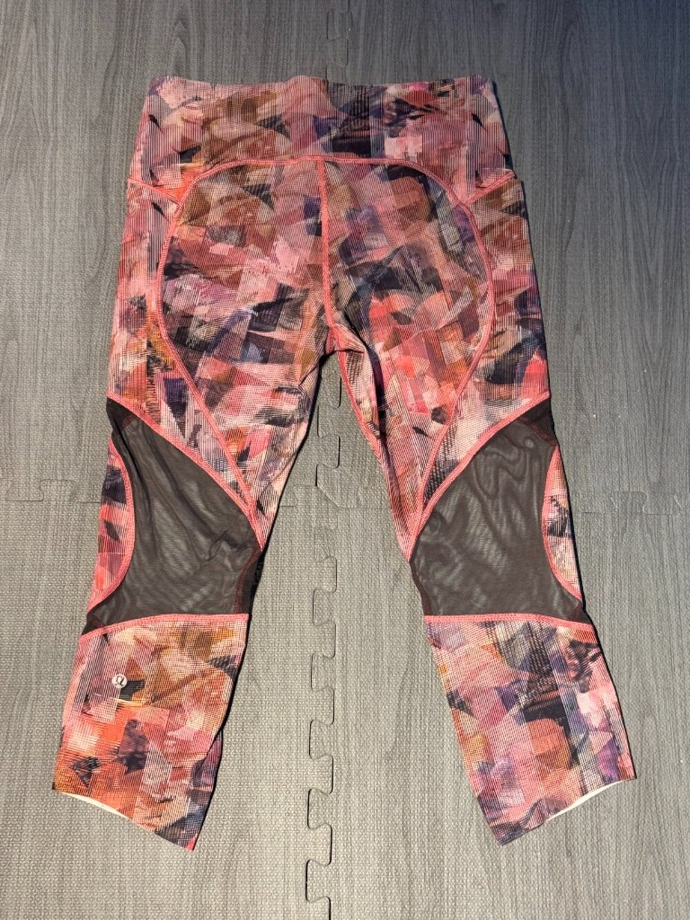 Lululemon On Pace Crop *21" Sun Dazed Multi Pink